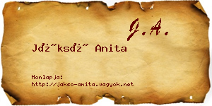 Jáksó Anita névjegykártya